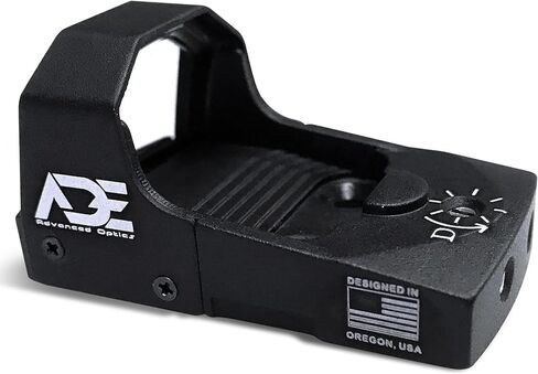 Ade Advanced Optics RD3-006B – Green Dot Sight with Picatinny Rail Mount – Compatible with Doctor, Vortex Venom, Burris Fastfire Footprint – Compact Reflex Optic Accessory – FDE/TAN Body Color in Saudi Arabia