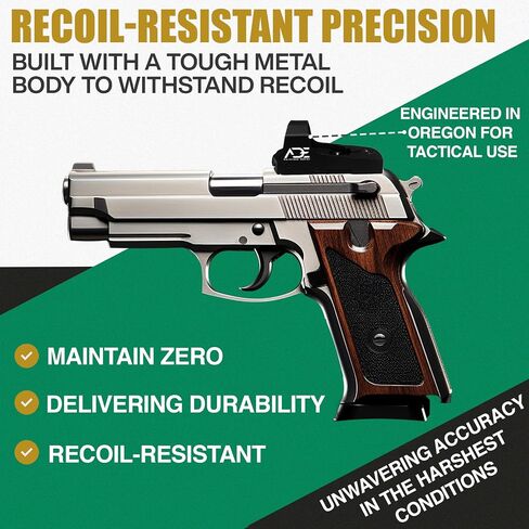 Ade Advanced Optics RD3-006B – Green Dot Sight with Picatinny Rail Mount – Compatible with Doctor, Vortex Venom, Burris Fastfire Footprint – Compact Reflex Optic Accessory – FDE/TAN Body Color in Saudi Arabia