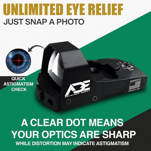 Ade Advanced Optics RD3-006B – Green Dot Sight with Picatinny Rail Mount – Compatible with Doctor, Vortex Venom, Burris Fastfire Footprint – Compact Reflex Optic Accessory – FDE/TAN Body Color in Saudi Arabia