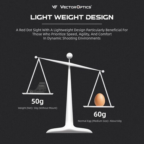 Vector Optics Genii Frenzy 1x24x29 6MOA Red Dot Reflex Sight للمسدس مع نافذة كبيرة جدًا، إيقاف تلقائي، بطارية مثبتة على الجانب، 7075 T6 ألومنيوم، IPX7، متوافق مع RMR، SCRD-76 in Kuwait