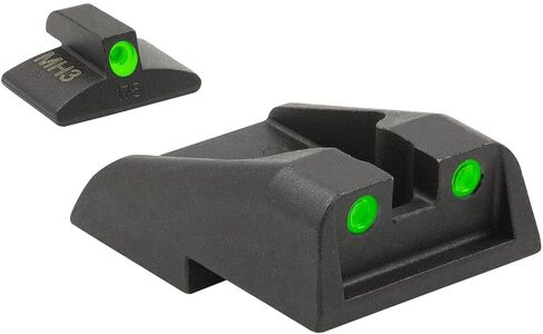 Meprolight Mepro FT Green Bullseye الرؤية الخلفية - رؤية ليلية/نهارية من الألياف الضوئية، مسدس بصري يعمل بالتريتيوم، لا يتطلب بطارية، يناسب معظم الحافظات in Kuwait