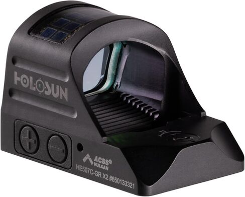 مسدس Holosun HS507C-X2 / HE507C-X2 ذو نقطة رؤية حمراء/أخضر - شبكاني ACSS فولكان in Kuwait