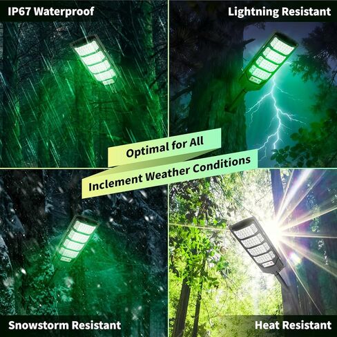 Hog Lights for Night Hunting - 16000LM / 20000LM Green Light for Hunting Hogs with Motion Sensor/Metal Bracket and 65FT Remote, Waterproof Solar Hog Feeder Light for Deer Coyote Varmint in Saudi Arabia