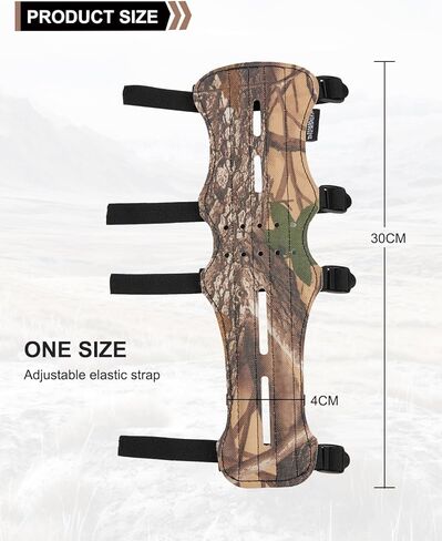 واقي ذراع من جلد البقر مقاس 12 بوصة من TOPARCHERY مع 4 أشرطة قابلة للتعديل in Kuwait