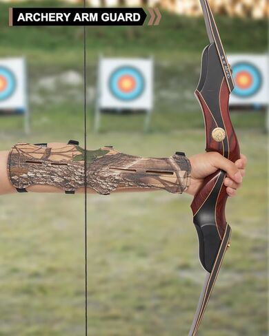 واقي ذراع من جلد البقر مقاس 12 بوصة من TOPARCHERY مع 4 أشرطة قابلة للتعديل in Kuwait