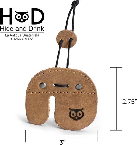 Hide & Drink, Archery Finger Tab, Protect Guard for Recurve Bows, Finger Protector, Shooting Practice Gear Sports & Outdoors, Full Grain Leather, Handmade in Saudi Arabia