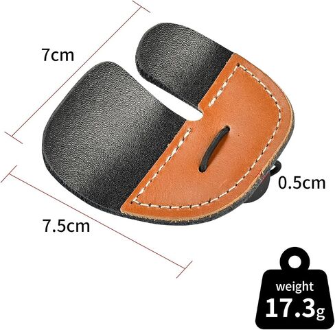 SPG Leather Archery Finger Tab - 2 Pack Recurve Bow Finger Tab Bow Tabs Double Layer Traditional Archery Long Bow Finger Tabs Right Hand for Recurve Bow Shooting Accessories in Kuwait