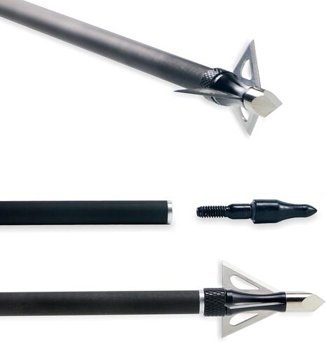 أسهم رماية كربون للصيد مقاس 30 بوصة مع عمود فقري عالي الصلابة 2.75 بوصة 400 للقوس المركب وقوس منحني in Kuwait