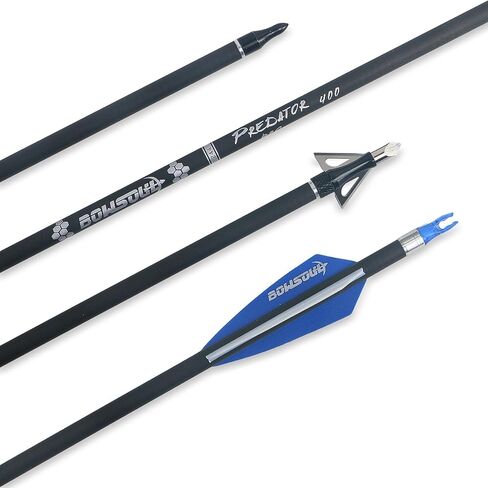 أسهم رماية كربون للصيد مقاس 30 بوصة مع عمود فقري عالي الصلابة 2.75 بوصة 400 للقوس المركب وقوس منحني in Kuwait