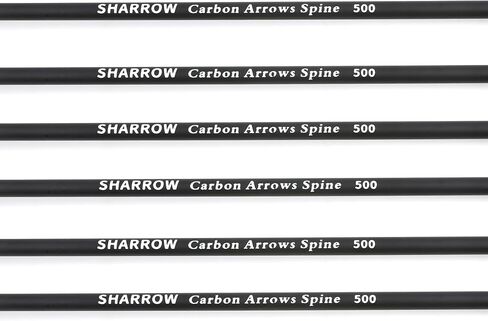 ZSHJGJR 30 Inch Archery Carbon Arrows Hunting Arrows with 4" Turkey Feather Target Practice Arrows Spine 500 for Compound & Recurve &Traditional Bow 6/12pcs in Saudi Arabia