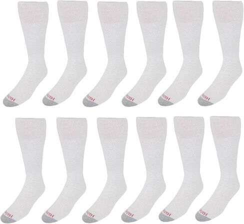 جوارب Hanes Men's FreshIQ Over The Calf Tube (عبوة من 12) in Saudi Arabia