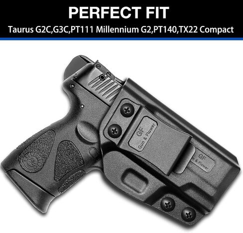 Taurus G2C & G3C Polymer IWB Holster Concealed Carry | Adj. Cant & Retention | Inside Waistband | Compatible with Taurus G3C/ G2C/ G2S/ PT111/ PT140 in Saudi Arabia