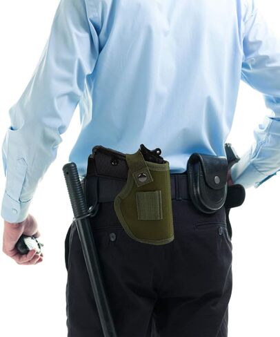 2 Pack Gun Holsters for Concealed Carry, Universal Inside Outside Waistband Holster for Pistols, IWB Belt Holster for Right & Left Hand, Fits Subcompact Compact Full Size Pistols, Black & Green in Saudi Arabia