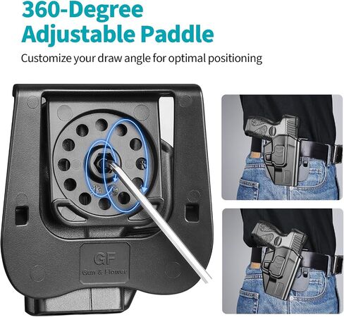 Taurus G2C G3C Holster, OWB Holster Fits 9mm/.40 Cal Taurus G2C/G3C/G2S, Taurus Millennium G2 PT111/PT140, Outside Waistband Carry, Level II Retention Locking System, 360° Adjustable, Right/Left Hand in Saudi Arabia