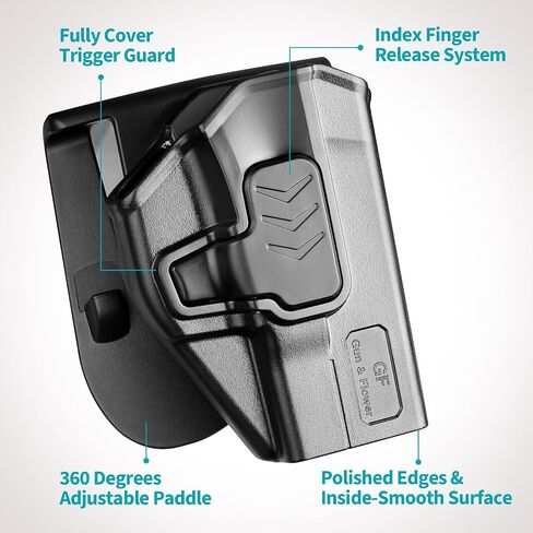 Taurus G2C G3C Holster, OWB Holster Fits 9mm/.40 Cal Taurus G2C/G3C/G2S, Taurus Millennium G2 PT111/PT140, Outside Waistband Carry, Level II Retention Locking System, 360° Adjustable, Right/Left Hand in Saudi Arabia