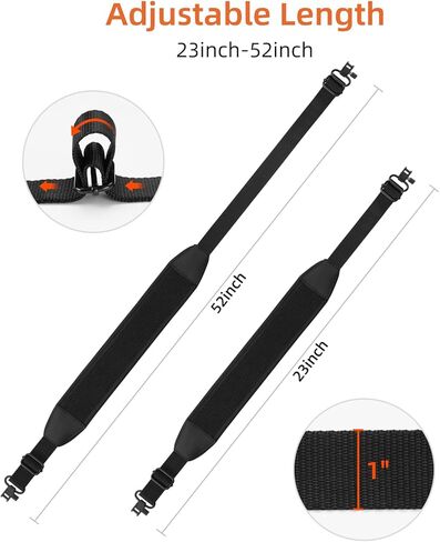 EZshoot Two Point Sling with Swivels, Comfortable Neoprene Padded, Length Adjustable Shoulder Strap for Outdoors in Saudi Arabia