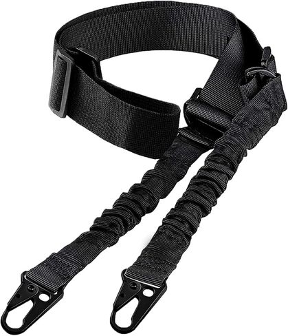 Bengor Two Point Traditional Sling with Attachments Mounts, Adjustable Extra Long Rifle Sling for Rifle with 2 Pack 1.25" QD Swivel Mounts for M-Rail in Kuwait