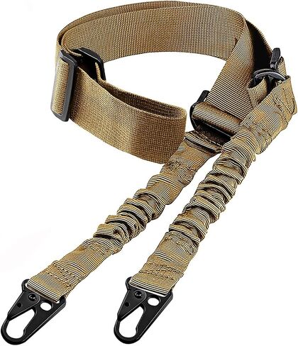 Bengor حبال تقليدية ذات نقطتين مع حوامل مرفقة، حبال بندقية طويلة جدًا قابلة للتعديل للبندقية مع عبوتين 1.25 بوصة QD حوامل دوارة للسكك الحديدية M in Kuwait