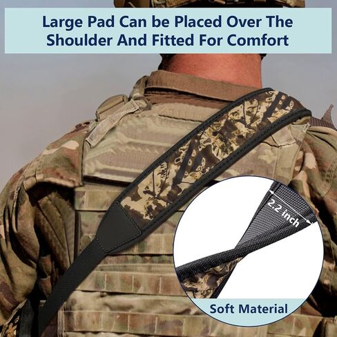 EZshoot Two Point Sling with Swivels, Comfortable Neoprene Padded, Length Adjustable Shoulder Strap for Outdoors in Saudi Arabia