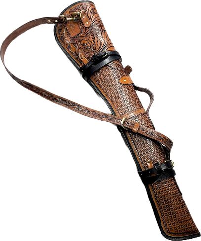 33 Inch Rifle Case Soft Shotgun Cases - Genuine Leather Rifle & Shotgun Cases Hunting Accessories Handmade Gun Case Sleeve Bag Holster Scabbard Hunting Case - 16 to 24 inch Barrel Length in Kuwait