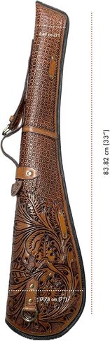 33 Inch Rifle Case Soft Shotgun Cases - Genuine Leather Rifle & Shotgun Cases Hunting Accessories Handmade Gun Case Sleeve Bag Holster Scabbard Hunting Case - 16 to 24 inch Barrel Length in Kuwait
