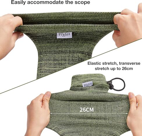 4Pcs Gun Socks for Rifles and Shotguns, Silicone Treated Knit 52 x 4.5 In Gun Sock Elastic Design for Gun Storage Hunting and Shooting Accessories, Perfect Father's Day Gift for Men in Kuwait