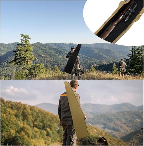 حافظات بندقية ناعمة حقيبة بندقية بندقية ناعمة حقيبة بندقية حقيبة طويلة جيوب بسحاب حقيبة نقل تكتيكية كلاسيكية حزام كتف قابل للتعديل مقاومة للماء نطاق الرماية والصيد in Kuwait