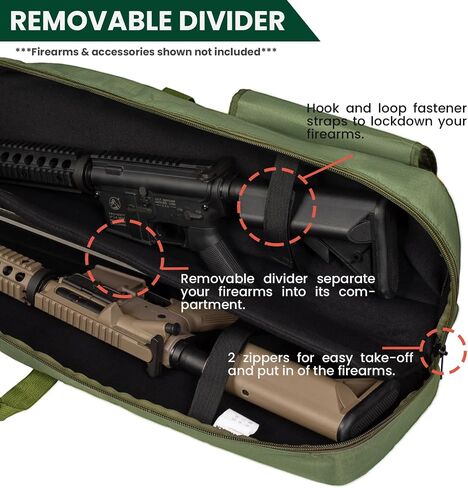 Soft Case 38" 42" 46" 52" Bag with Padded Handle - Adjustable Sling, Multiple Pouches Outdoor Gear Storage Bags in Saudi Arabia