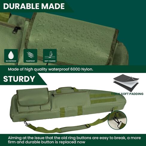 Soft Case 38" 42" 46" 52" Bag with Padded Handle - Adjustable Sling, Multiple Pouches Outdoor Gear Storage Bags in Saudi Arabia