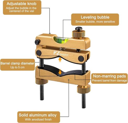 EZshoot Scope Leveling Kit with High-precision Bubble Leveling System, Magnetic Universal Leveling Tool, Compact Storage Case for Equipment and Maintenance in Saudi Arabia