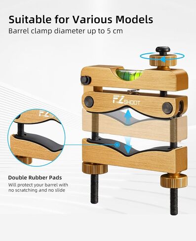EZshoot Scope Leveling Kit with High-precision Bubble Leveling System, Magnetic Universal Leveling Tool, Compact Storage Case for Equipment and Maintenance in Saudi Arabia