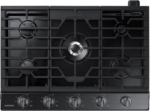 SAMSUNG NA36N6555TG / NA36N6555TG/AA / NA36N6555TG/AA 36 inch Black Stainless 5 Burner Gas Cooktop in Saudi Arabia
