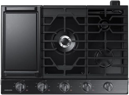 SAMSUNG NA36N6555TG / NA36N6555TG/AA / NA36N6555TG/AA 36 inch Black Stainless 5 Burner Gas Cooktop in Saudi Arabia