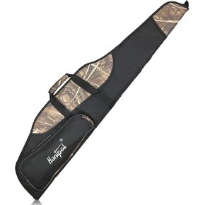 HUNTPAL 52" Scoped Rifle Soft Case for Gun Storage and Transport, Water-Resistant Tactical Gun Bag with Zipper Closure, Adjustable Shoulder Strap, Carry Handle and 2 External Accessory Pockets in Kuwait
