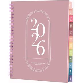 Rileys 2025 Weekly Planner - Annual Weekly & Monthly Agenda Planner, Jan - Dec 2025, Flexible Cover, Notes Pages, Twin-Wire Binding (8 x 6-Inches, Purple) in Saudi Arabia