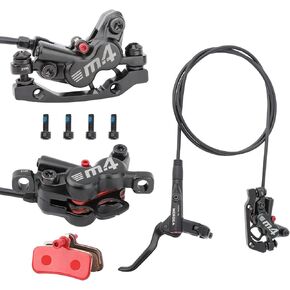 MEROCA M4 Four Piston Mountain Bike Hydraulic Disc Brakes,Left Front 800mm Right Rear 1400mm Hydraulic Brake Pair With is/PM Adapter For 160mm Rotor. in Saudi Arabia