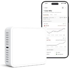 Noise Monitoring Device for Airbnb | Noise & Occupancy Sensor | Indoor Noise, Motion & Temperature Monitor | Privacy-Safe for Rentals, Offices & Homes in Saudi Arabia
