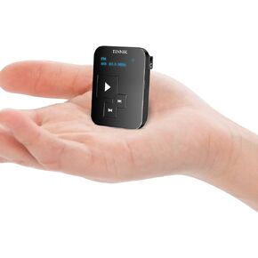 AM FM SW Mini Radio: Weight 27 Grams, Watch Size, Rechargeable USB, Personal Pocket Radio, OLED Screen, RDS Digital Tuning, Clip, Button Lock, Timer, Stereo Headphones - FA298 in Saudi Arabia