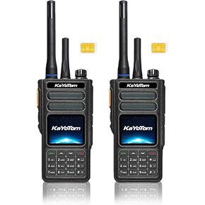 (Lifetime Free) Rapid Dual-Mode GPS Global Unlimited Range Walkie Talkies Long Range Two Way Radio with 4G LTE PoC & UHF PTT, Encrypted Calls, IP68 Waterproof for Outdoor, Logistics & Emergency in Kuwait