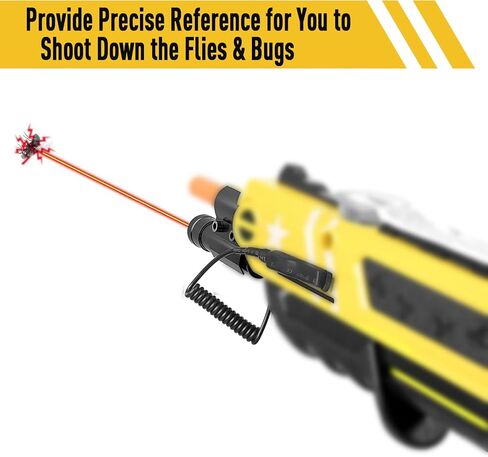 رؤية شعاع الليزر لمسدس الملح Bug 2.0 و3.0 و4.0، ليزر JulyTek قابل للتعديل لمطلق ملح Fly Gun، ملحقات Bug Salt Airsoft للرماية الداخلية والخارجية (رؤية الليزر فقط) in Saudi Arabia
