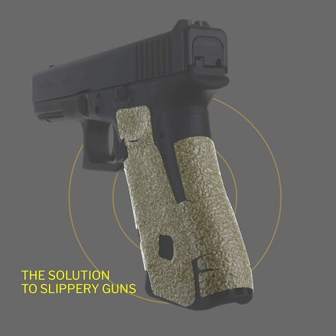 Talon Grips - Adhesive Grip for Glock 17, 17 MOS, 22, 25, 31, 34, 35, 37, 45, 74, 19X - Made in The USA - Easy Installation, Superior Traction, Performs in All Conditions in Saudi Arabia