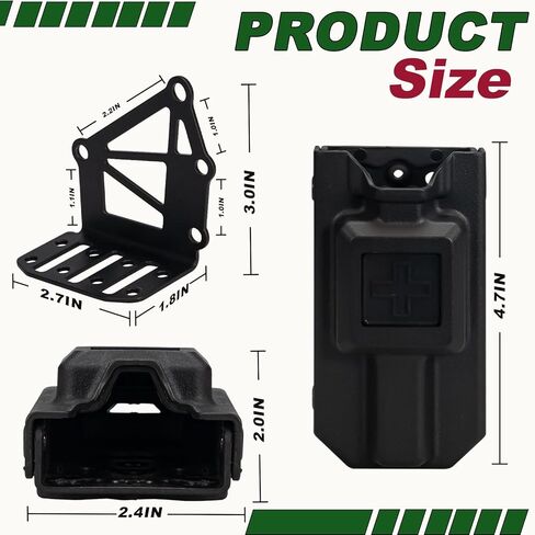 Tourniquet Holder for Gun Holster, Tactical Tourniquet Holder Adapter Mount, Police Gear Accessories with QLS Kit for 3-Hole Holster in Saudi Arabia