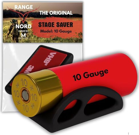 Shotgun Shell Holder - 12 Gauge Shell Holder / 10 Gauge / 20 Gauge - Match Savers with 3M Tape Made in Finland - Shotshell Holder Made of Heavy Duty P12 - Original Stage Saver by Rangenord in Kuwait
