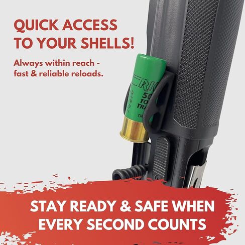 Shotgun Shell Holder - 12 Gauge Shell Holder / 10 Gauge / 20 Gauge - Match Savers with 3M Tape Made in Finland - Shotshell Holder Made of Heavy Duty P12 - Original Stage Saver by Rangenord in Kuwait