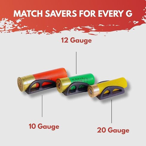 Shotgun Shell Holder - 12 Gauge Shell Holder / 10 Gauge / 20 Gauge - Match Savers with 3M Tape Made in Finland - Shotshell Holder Made of Heavy Duty P12 - Original Stage Saver by Rangenord in Kuwait