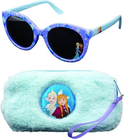 Frozen II Kids Sunglasses for Girls, Toddler Sunglasses with Kids Glasses Case (One Size, Frozen6) in Saudi Arabia