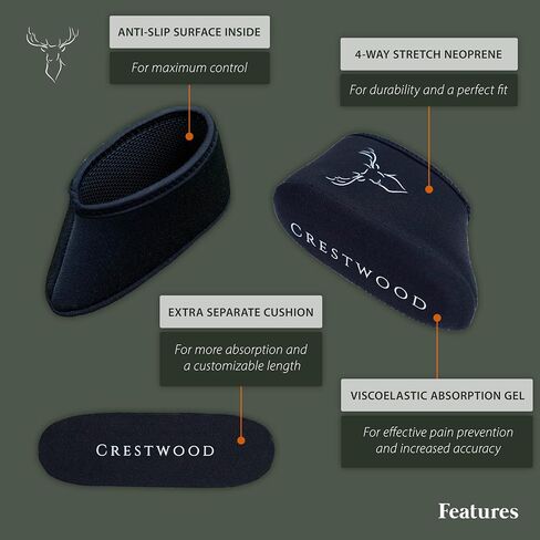 CRESTWOOD (عبوة من قطعتين) وسادة الارتداد العالمية، وسادات الارتداد للأرداف، وإكسسوارات البندقية والبندقية، والصيد، والطين الرياضي، وإكسسوارات إطلاق النار، وحافظة الأطراف سهلة الارتداء in Kuwait