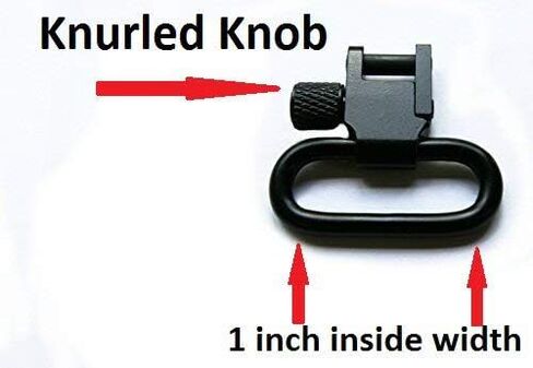 Pair of 1 Inch Tri-Lock Gun Sling Swivels All Metal (Three Color Options) in Saudi Arabia