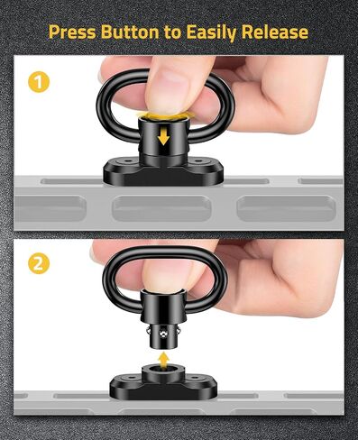 CVLIFE Sling Swivel Mount for Two Point Sling, 1.25 in Swivels Mounts | 1.25 in Sling Swivels and Sling Mount for Two Point Sling, Heavy-duty Metal Steel, Fit for Multiple Setups in Saudi Arabia