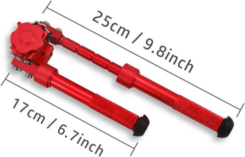 UUQ QV8 6'- 9'Bipod بندقية تكتيكية قابلة للتعديل، رافعة فصل سريعة باستخدام الحاسب الآلي لتركيب السكك الحديدية Picatinny (دوران 360 درجة)، للصيد والرماية وفي الهواء الطلق، مع أقدام مدببة in Kuwait